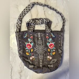 Johnny Was JWLA Embroidered Tote Bag